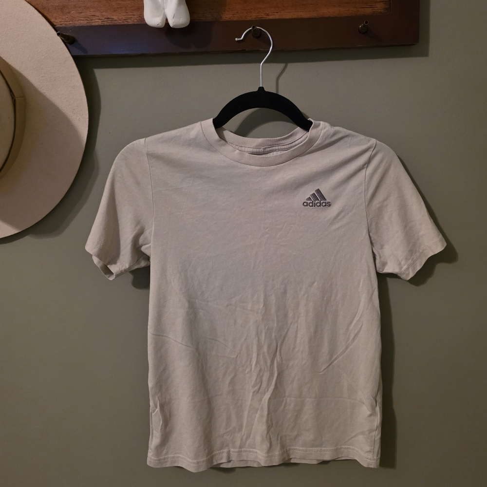 Adidas Kids Gray Athletic Performance Shirt Climalite / Aeroready